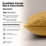 Velvet Embossed Pattern Cushion Covers Pebbles