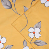 Printed Duvet Cover Set Ochre Flower