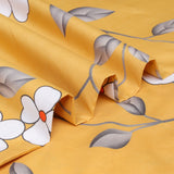 Printed Duvet Cover Set Ochre Flower