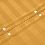 Stripe Ochre Duvet Cover Set With Pillowcases