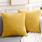 Velvet Striped Corduroy Cushion Covers