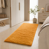 Ochre Shaggy Rug Faux Fur Anti Slip Soft Fluffy