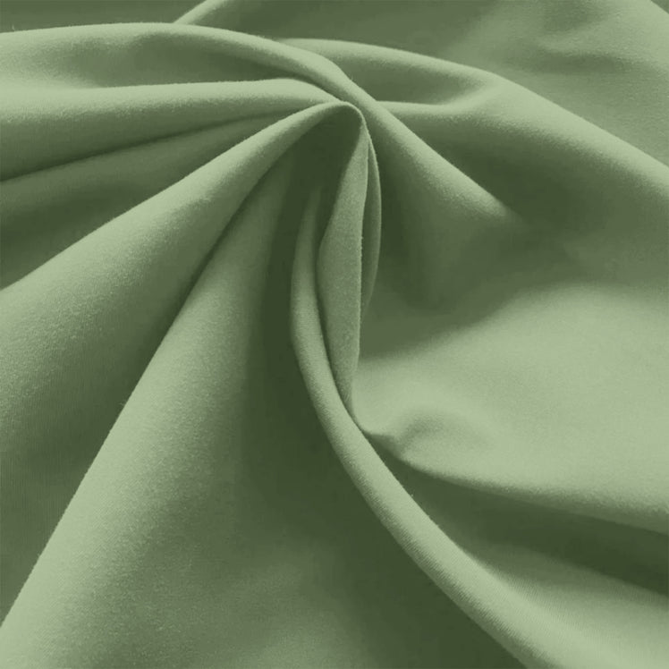 Olive Green Pillow Cases Plain Pair