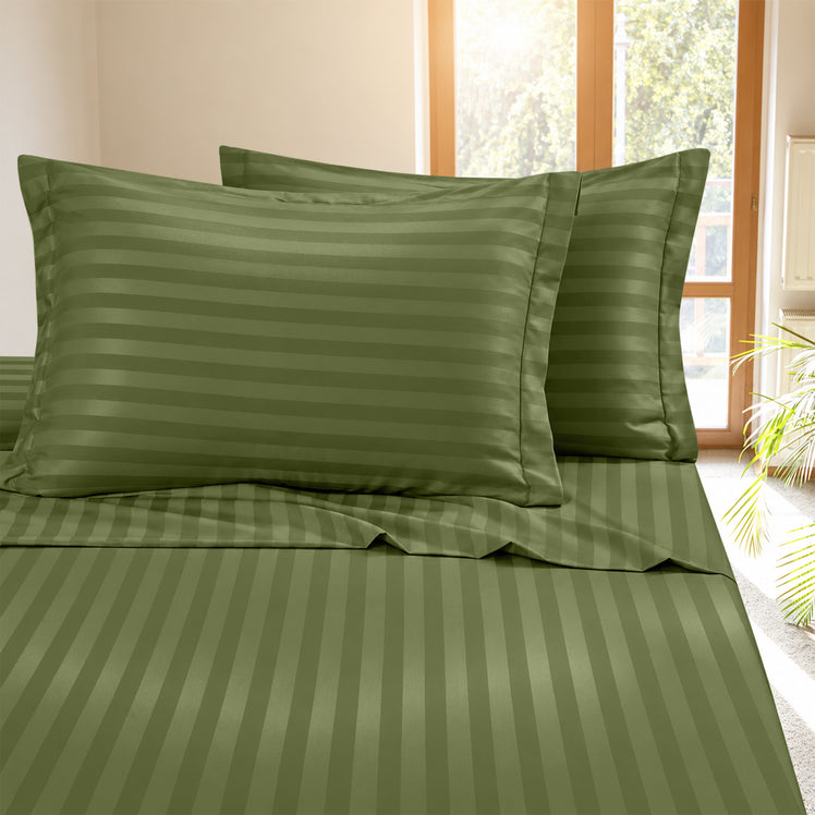 Dobby Stripe Fitted Sheet 40CM