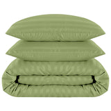 Stripe Duvet Covers Bedding Set with Pillowcases & Fitted Sheet