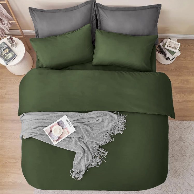 4 Piece Bedding Set Duvet Cover, Pillowcases & Fitted Sheet
