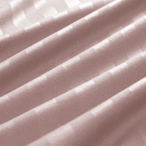 Stripe Peach Duvet Cover Set With Pillowcases