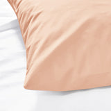 Peach Pillow Cases Plain Pair