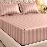 Dobby Stripe Fitted Sheet 40CM