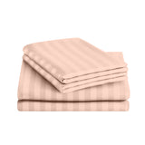 Stripe Peach Duvet Cover Set With Pillowcases
