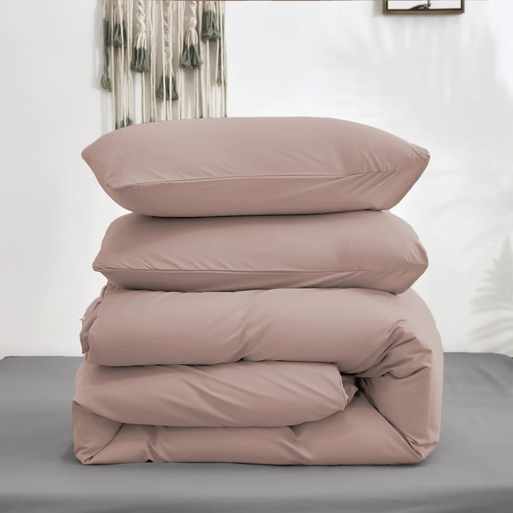 4 Piece Bedding Set Duvet Cover, Pillowcases & Fitted Sheet