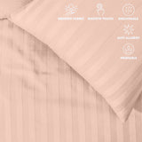 Stripe Duvet Covers Bedding Set with Pillowcases & Fitted Sheet