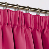 Pencil Pleat Blackout Curtains Pink