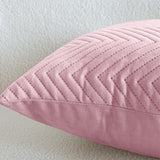 Quilted Embossed Wave Striped Cushion Covers