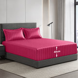 Dobby Stripe Fitted Sheet 40CM