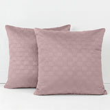 Velvet Embossed Pattern Cushion Covers Check