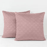 Velvet Embossed Pattern Cushion Covers Check