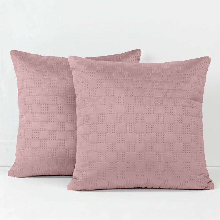 Velvet Embossed Pattern Cushion Covers Check