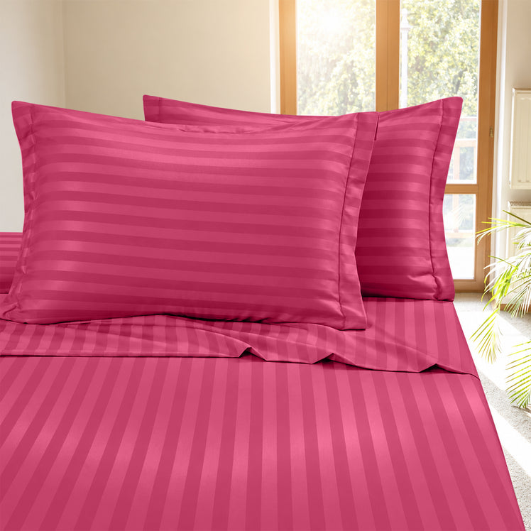 Dobby Stripe Fitted Sheet 40CM