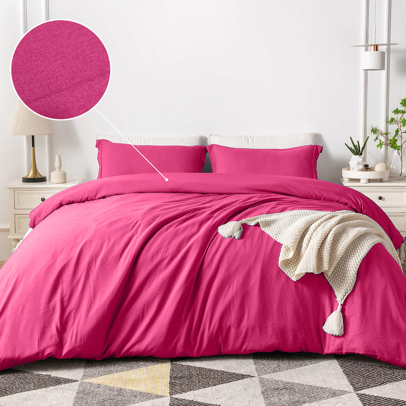 Plain Pink Duvet Covers