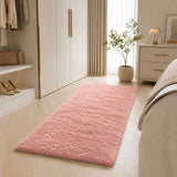 Pink Shaggy Rug Faux Fur Anti Slip Soft Fluffy
