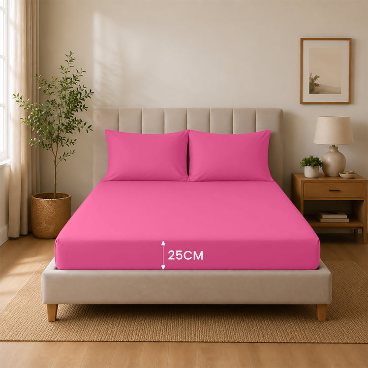 Extra Deep Fitted Sheets 25cm, 30cm & 40cm