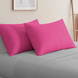 Pink Pillow Cases Plain Pair