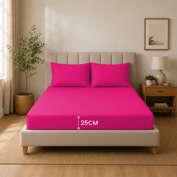 Extra Deep Fitted Sheets 25cm, 30cm & 40cm