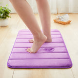 Memory Foam Bath Mat Purple