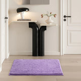 Chenille Bath Mat Purple