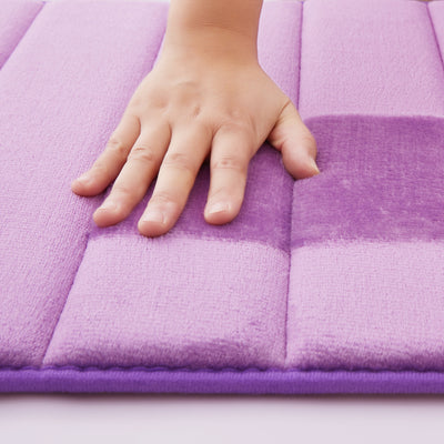 Memory Foam Bath Mat Purple
