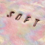 Faux Fur Anti Slip Soft Plush Shaggy Rug Rainbow