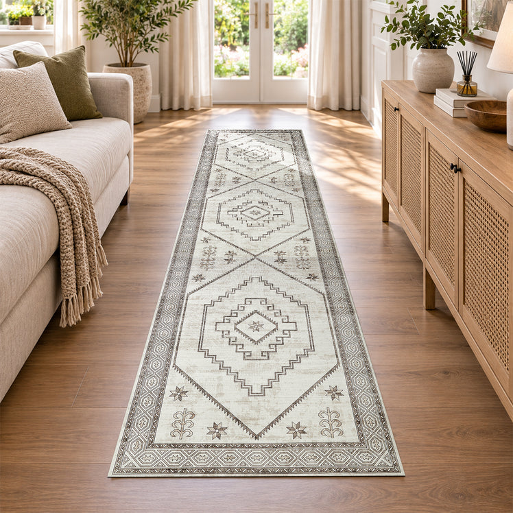 Vintage Large Rug Carpet Cashmere Radiant