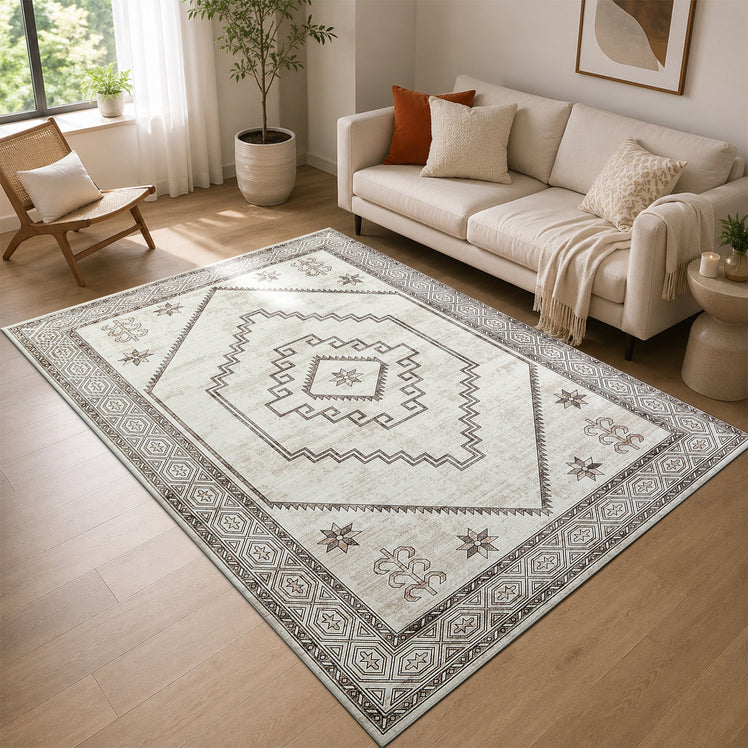 Vintage Large Rug Carpet Cashmere Radiant