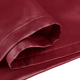 Satin Silk Pillowcases Pair Burgundy