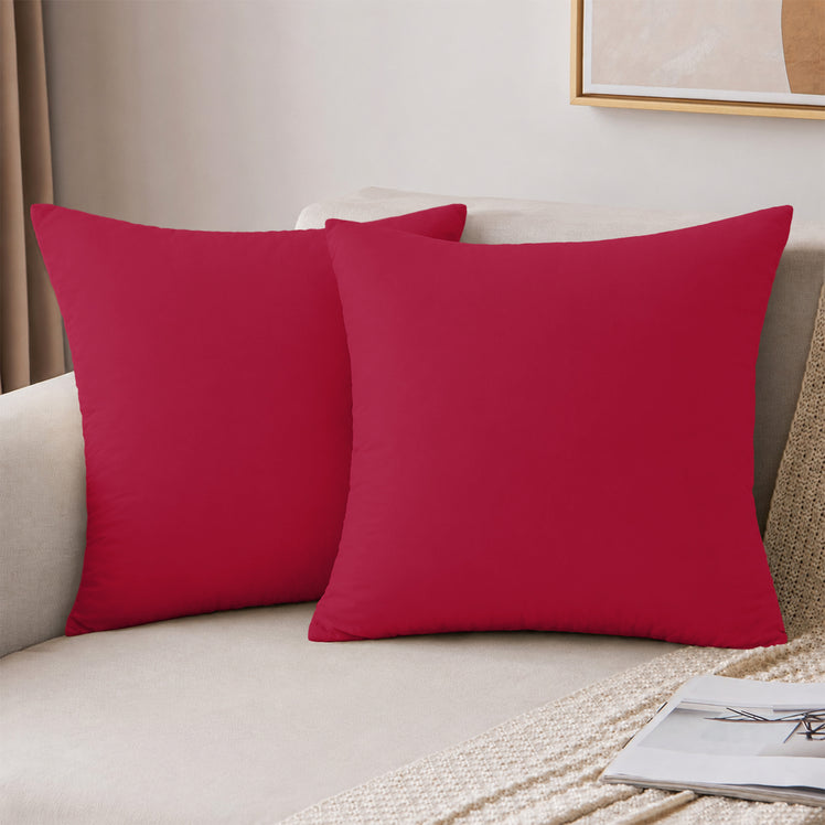 Microfibre Plain Cushion Covers for Sofa & Bed