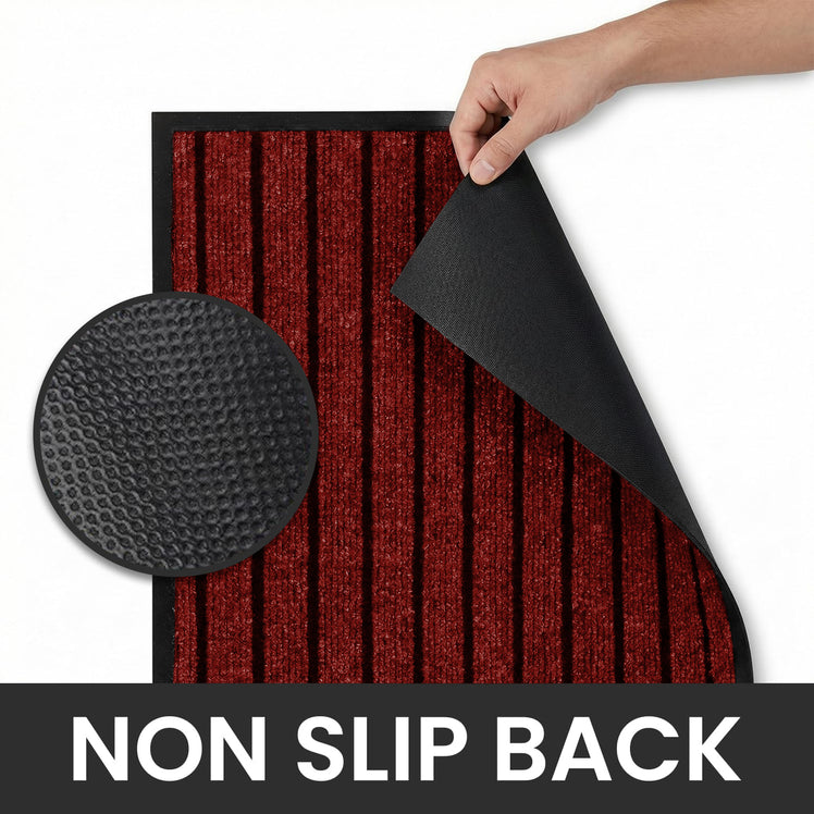 Non-Slip Rubber Door Mat – Washable Indoor & Outdoor Mat