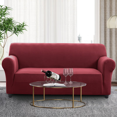 Red Stretch Sofa Cover