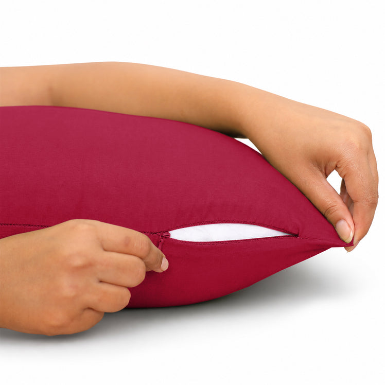 Microfibre Plain Cushion Covers for Sofa & Bed
