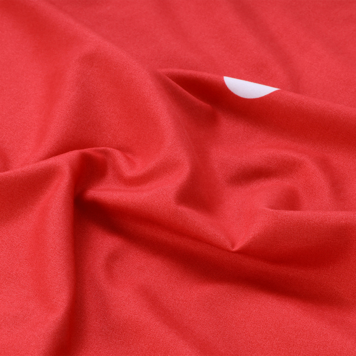 Doted Printed Reversible Duvet Cover Set Red/White