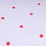 Doted Printed Reversible Duvet Cover Set Red/White