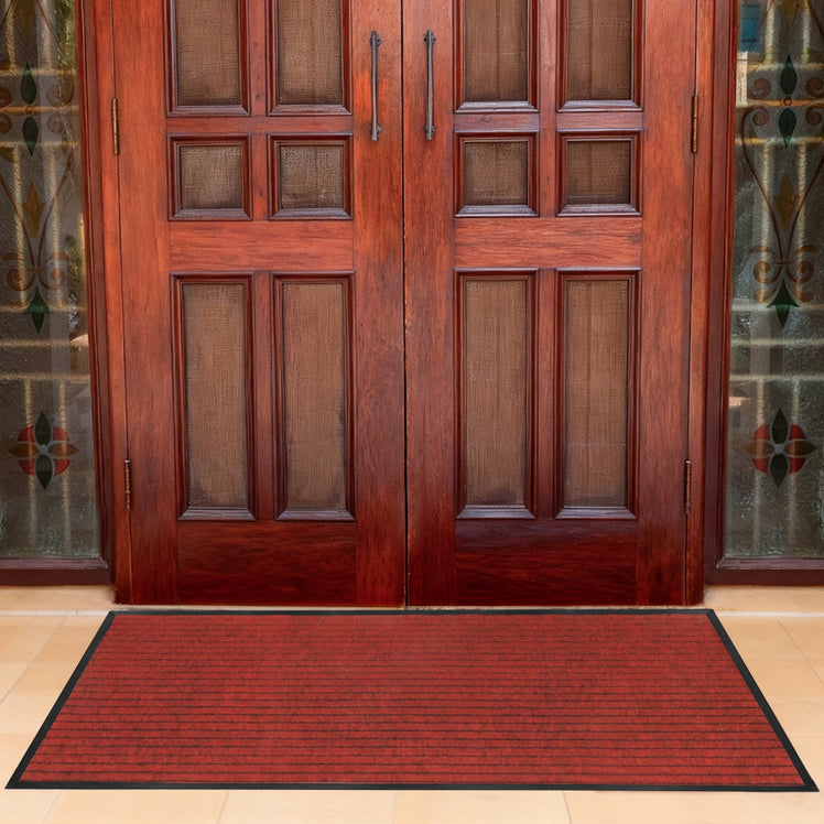 Floor Mats Extra Long Washable Anti Slip Burgundy