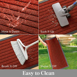 Floor Mats Extra Long Washable Anti Slip Burgundy