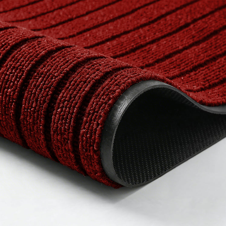 Floor Mats Extra Long Washable Anti Slip Burgundy
