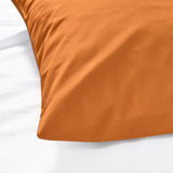 Rust Pillow Cases Plain Pair