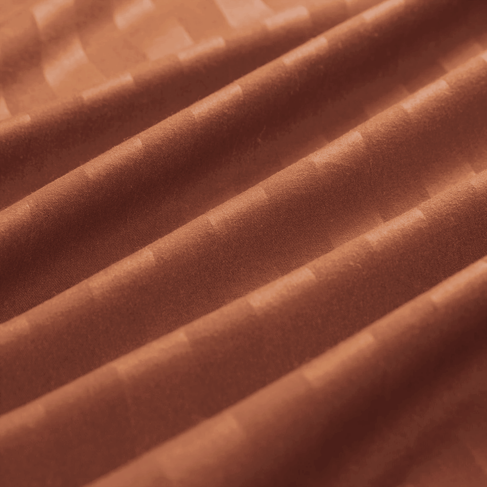 Rust Homewares Stripe Rust Duvet Cover Set With Pillowcases – Oxford Homeware