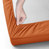 Rust Deep Fitted Sheets 25CM