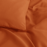 Plain Rust Duvet Cover