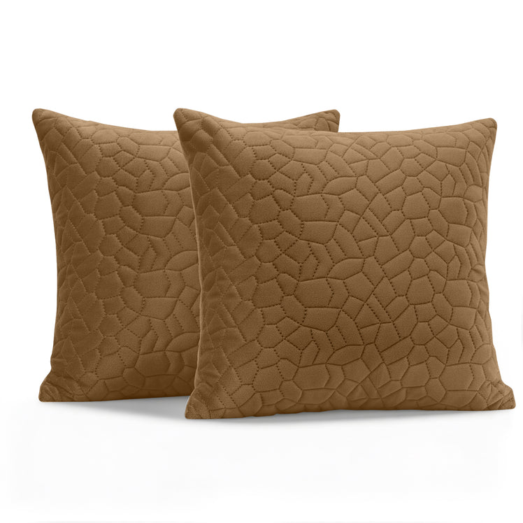 Velvet Embossed Pattern Cushion Covers Pebbles