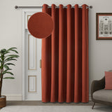 Blackout Linen Curtains, Eyelet Design - Thick & Heavy